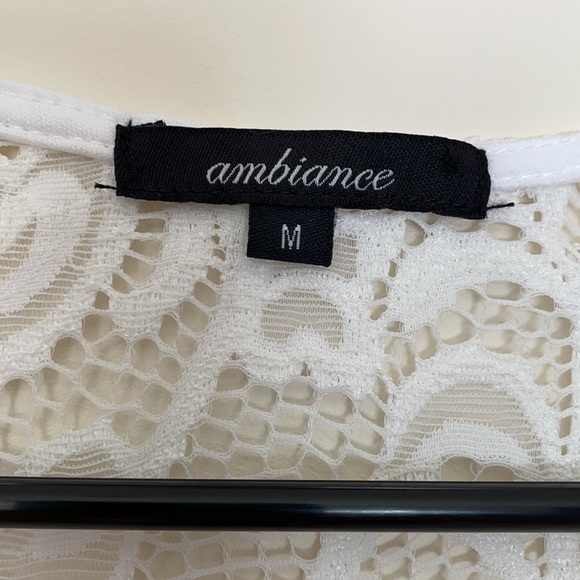 White Lace Scallop Hem Dress - Picture 8 of 10